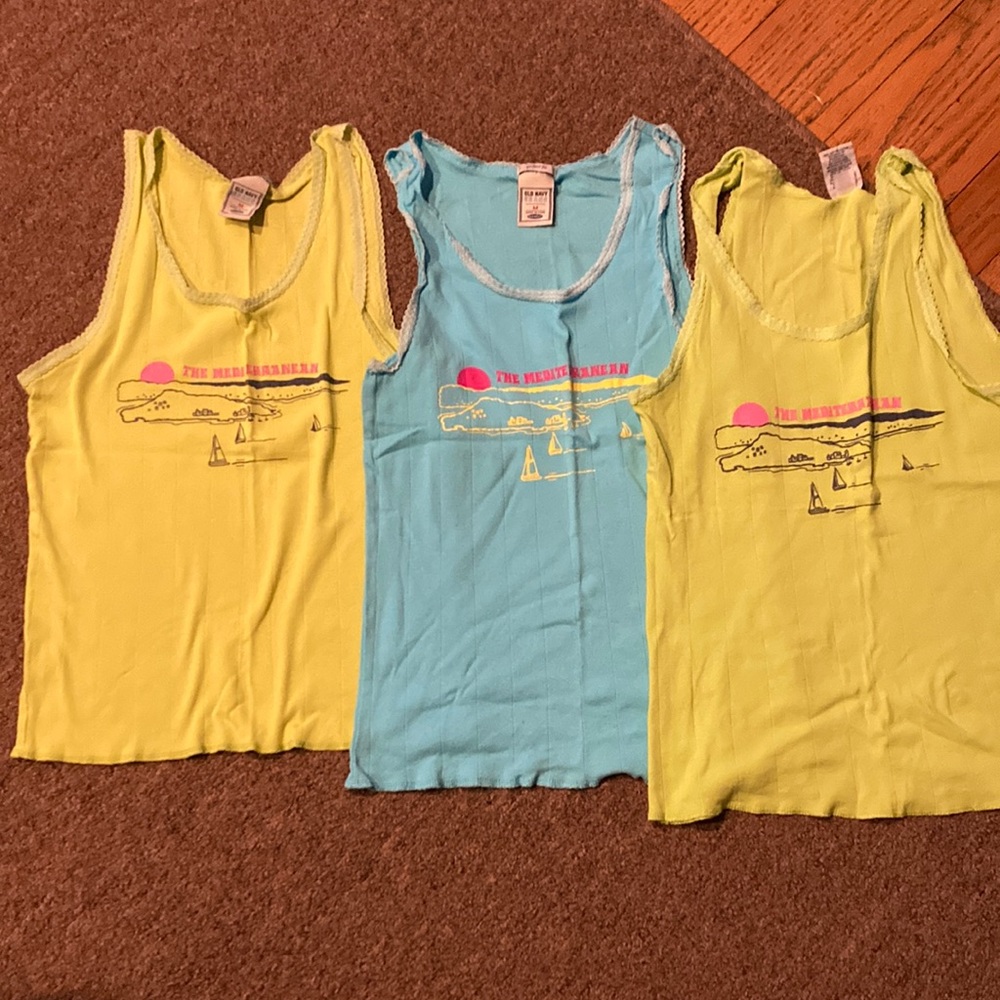 Old Navy tank tops.